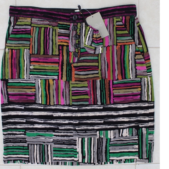 Anthropologie Dresses & Skirts - NWT Anthropologie Odille Spectrum Map Skirt Sz 12